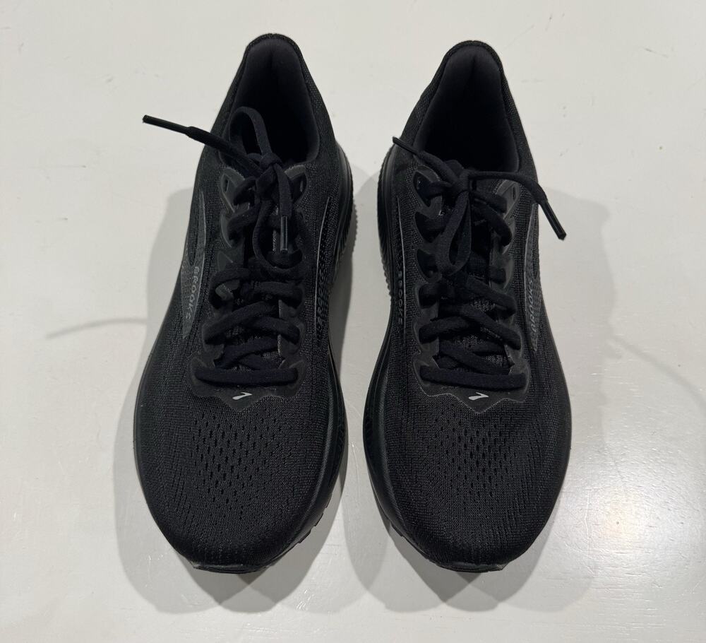 Brooks Ghost 17 Womens Size 8 B Triple Black Athletic Running Shoes Sneakers